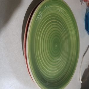 Royal Norfolk plates, terracotta, lemon&key lim